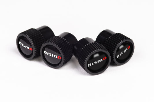 NISMO Black ABS Valve Stem Caps (Set of 4)