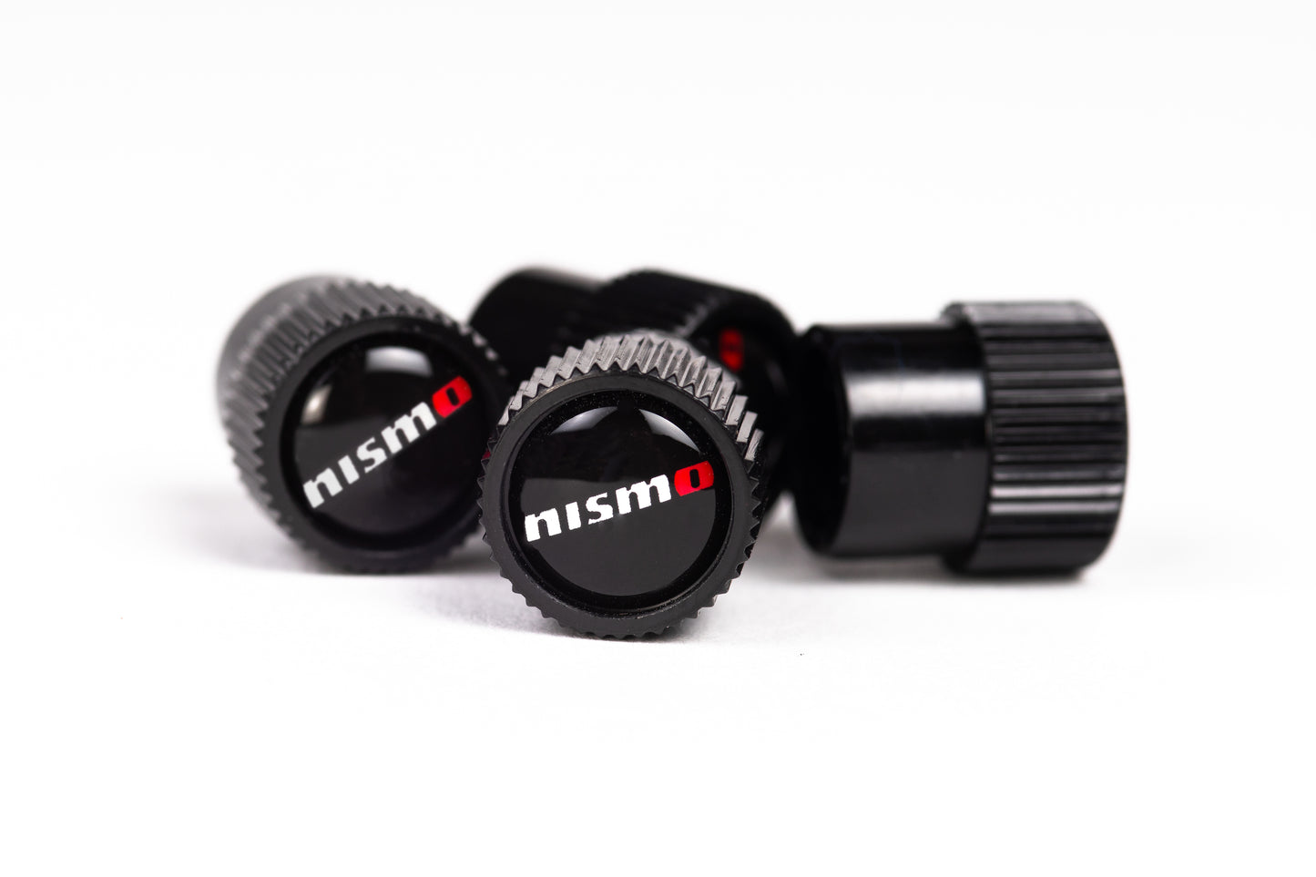 NISMO Black ABS Valve Stem Caps (Set of 4)