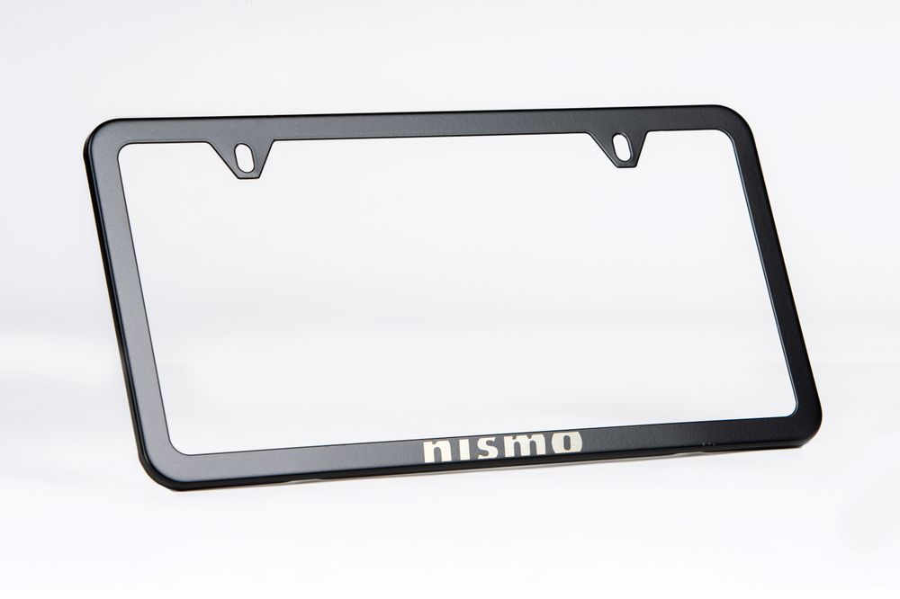 NISMO Black Powder Coated Stainless Steel Slimline License Plate Frame