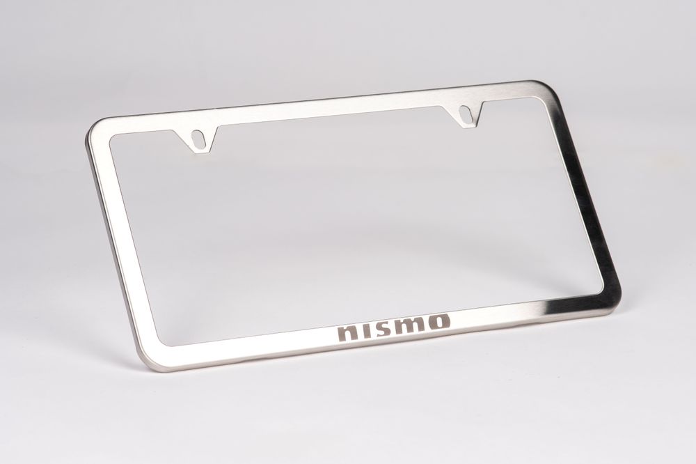 NISMO Brushed Stainless Steel Slimline License Plate Frame
