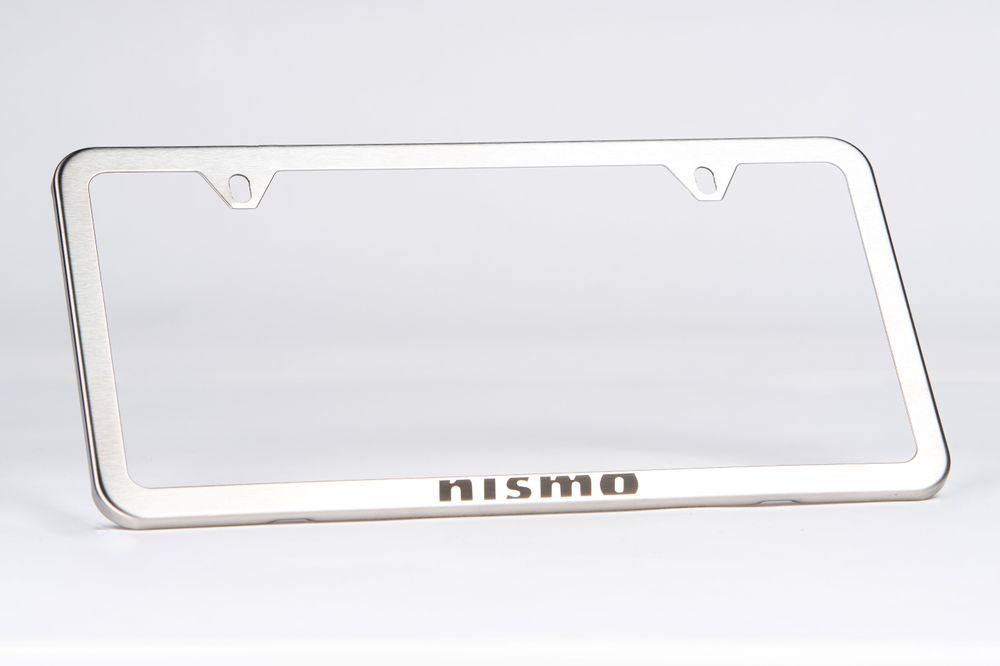 NISMO Brushed Stainless Steel Slimline License Plate Frame