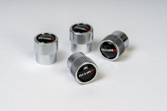 NISMO Chrome ABS Valve Stem Caps (Set of 4)