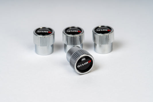 NISMO Chrome ABS Valve Stem Caps (Set of 4)