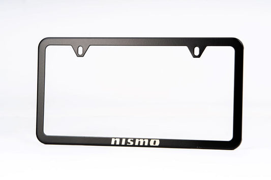 NISMO Black Powder Coated Stainless Steel Slimline License Plate Frame